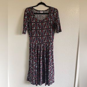 LulaRoe Nicole fit and flare dress size M